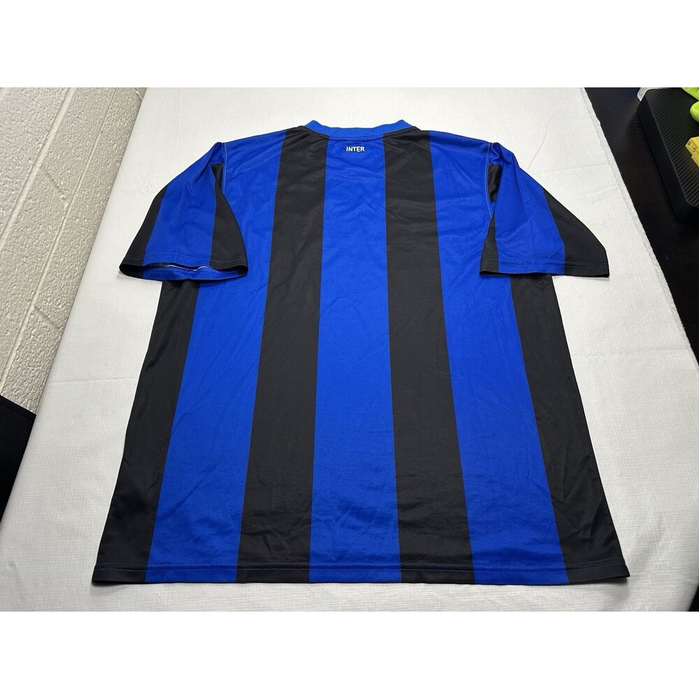 NikeFIT Inter Milan 2008-09 Home Soccer Jersey Size Large Black Blue 339842-490 - Picture 13 of 15